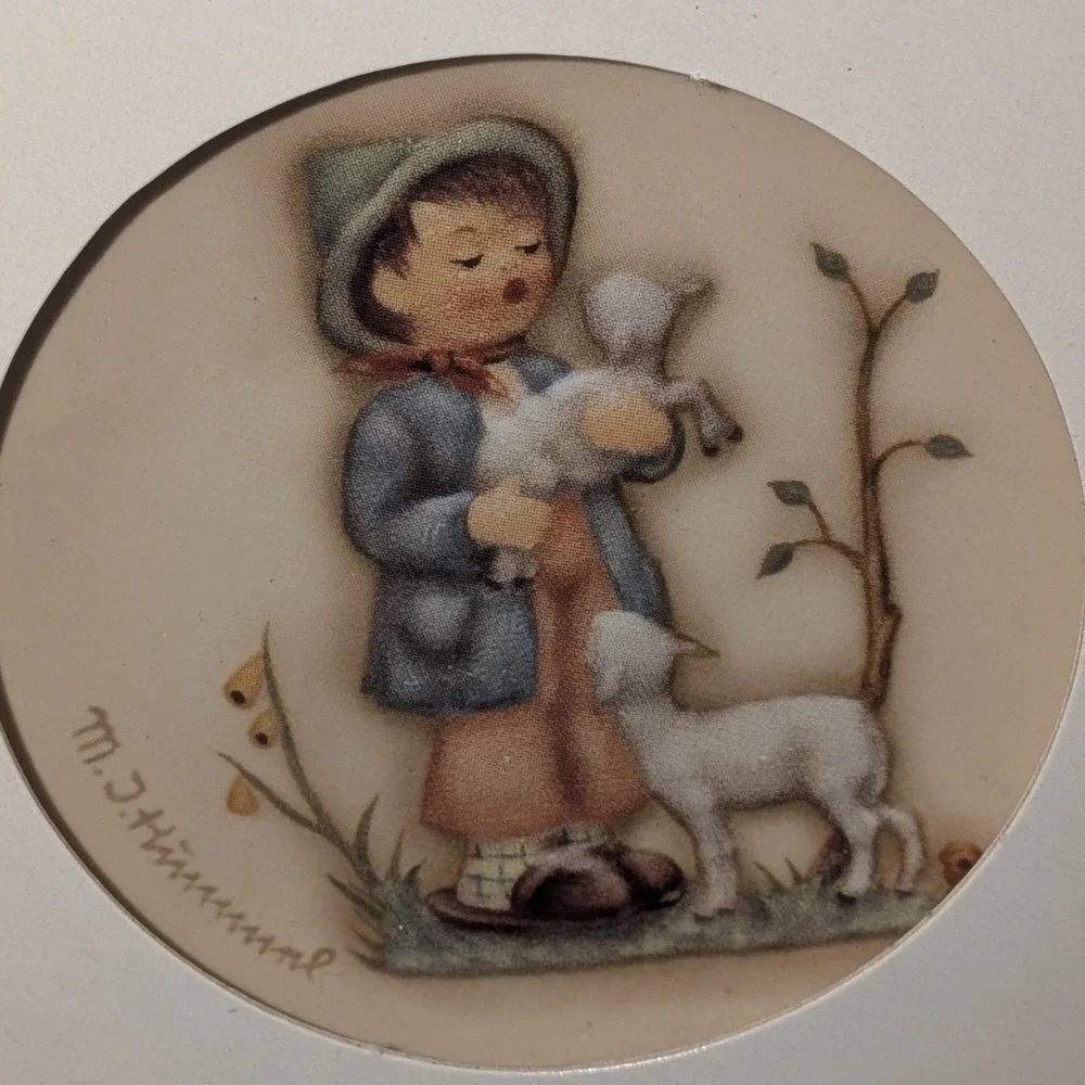 Goebel Hummel Shepherds Boy Miniature Plate Hum 990 20th Edition 3.125in Germany